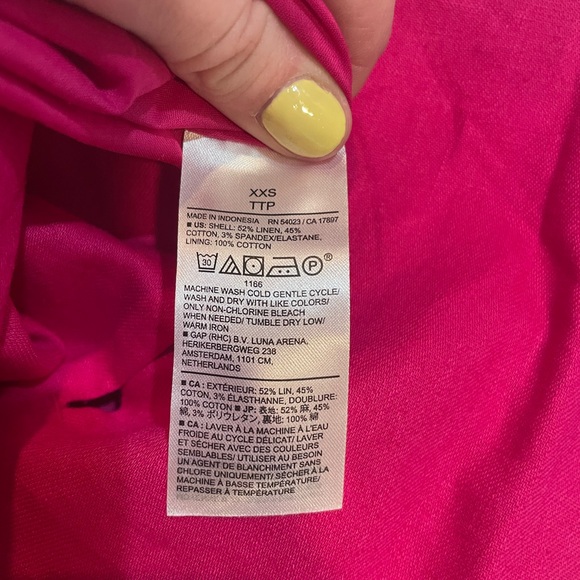 BR Cropped Linen Shell - Picture 4 of 5